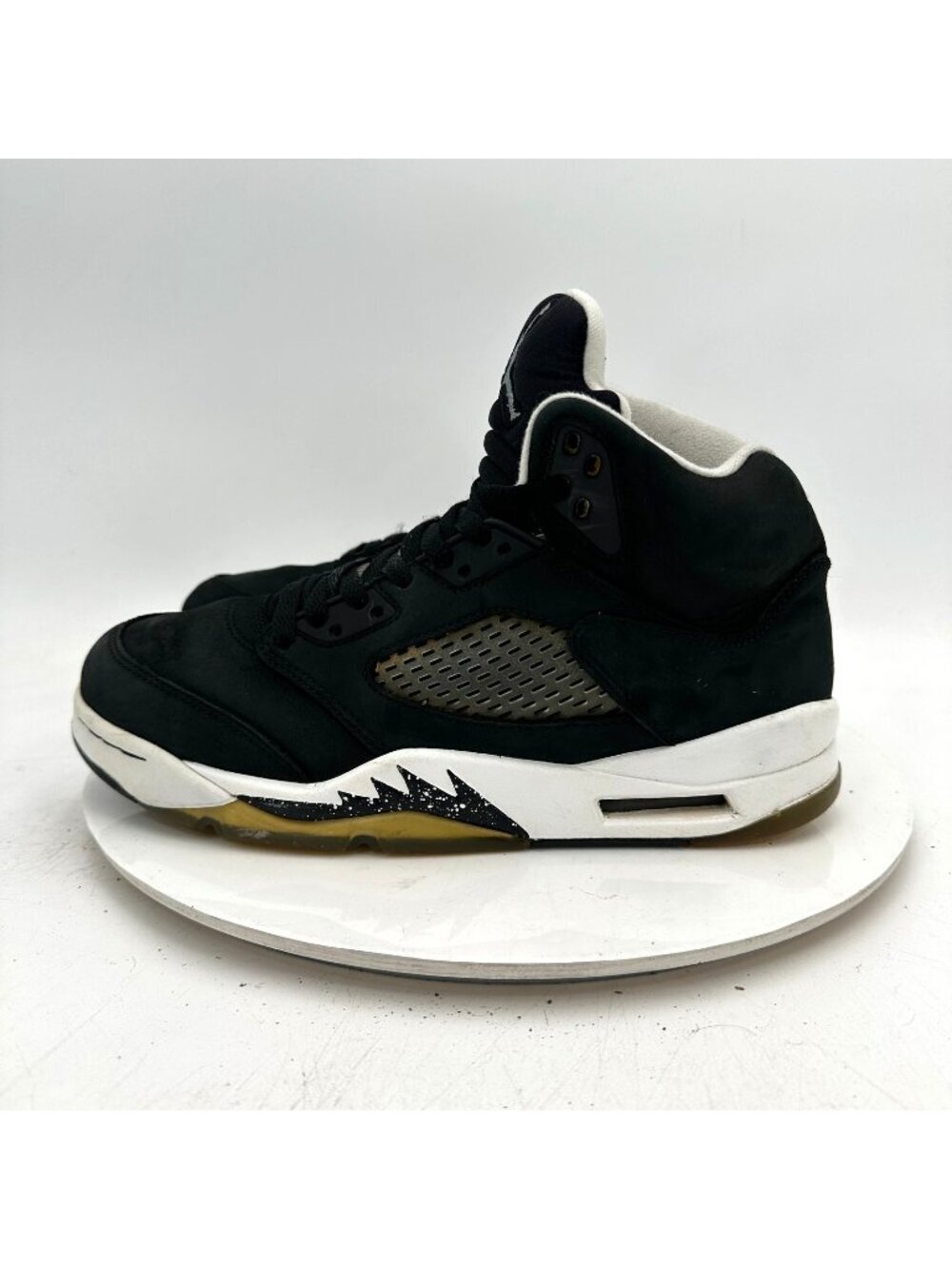 Nike Air Jordan 5 Retro Men 8 Oreo Black Grey White Shoes